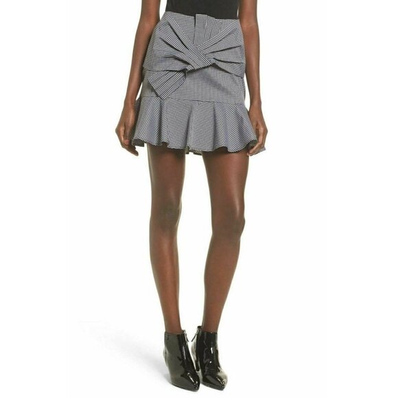 Wayf Women's Sanders Ruffle Miniskirt Size Medium - Picture 1 of 6